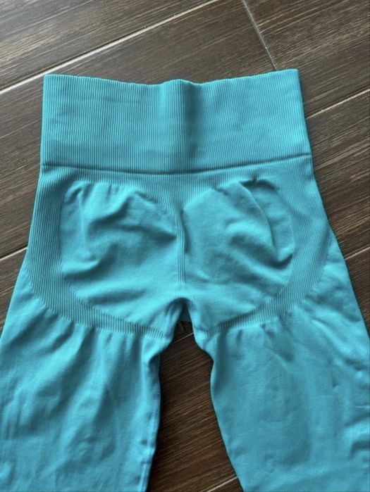 leginsy gym glamour nowe tiffany blue