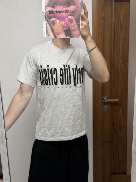 Футболка  early life crisis vetements balenciaga rick owens