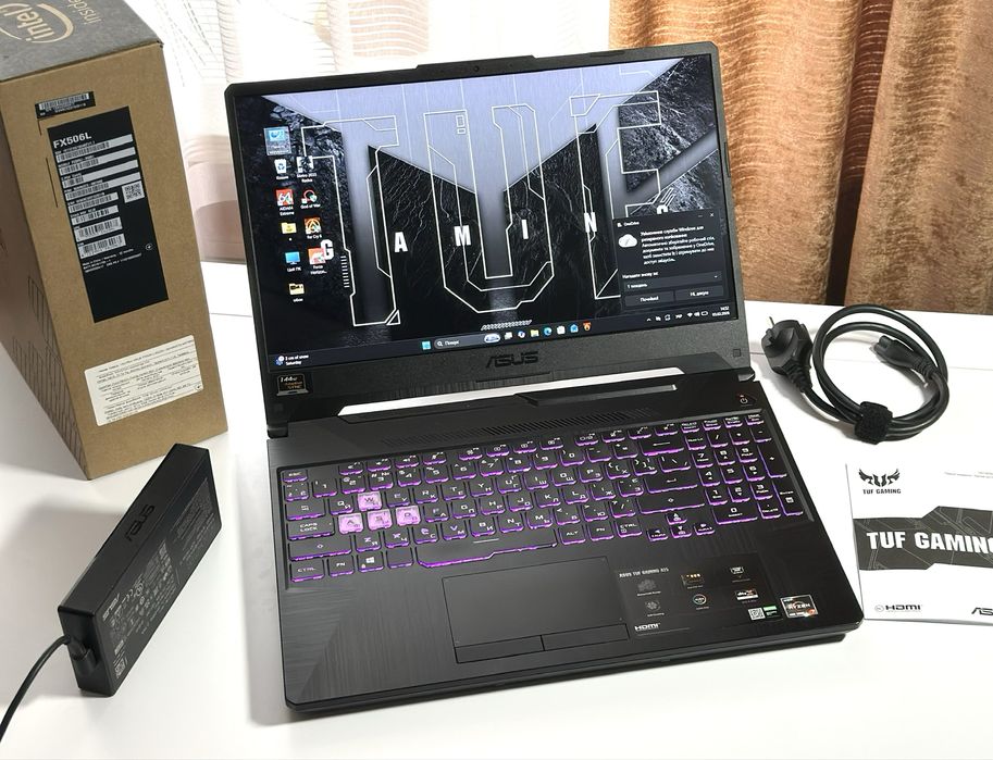 ‼️Asus Tuf A15‼️Ryzen7 16ядер/1660Ti-6GB/144Hz/512GB/16GB !!!