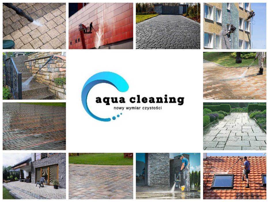 Profesjonalne mycie kostki | mycie dachów | mycie elewacji | impregnacja | Aqua Cleaning | www.aquacleaning.pl