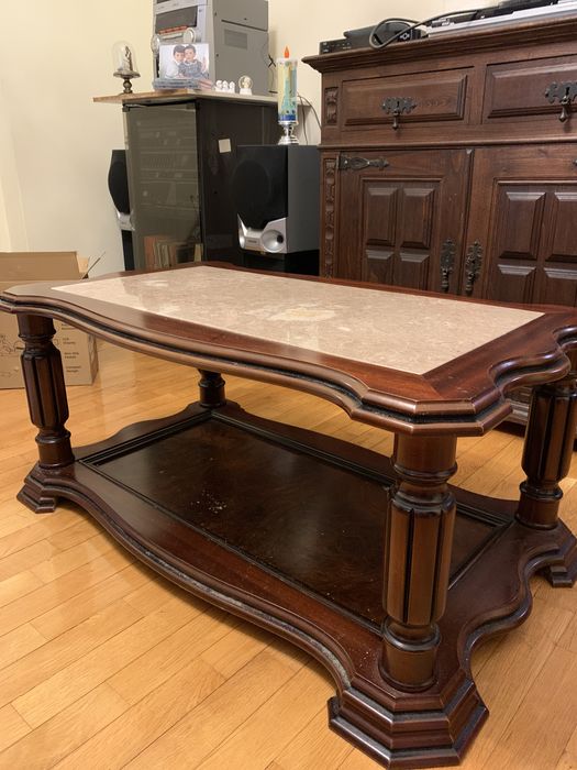 Mesa de centro com mármore64750490302850121