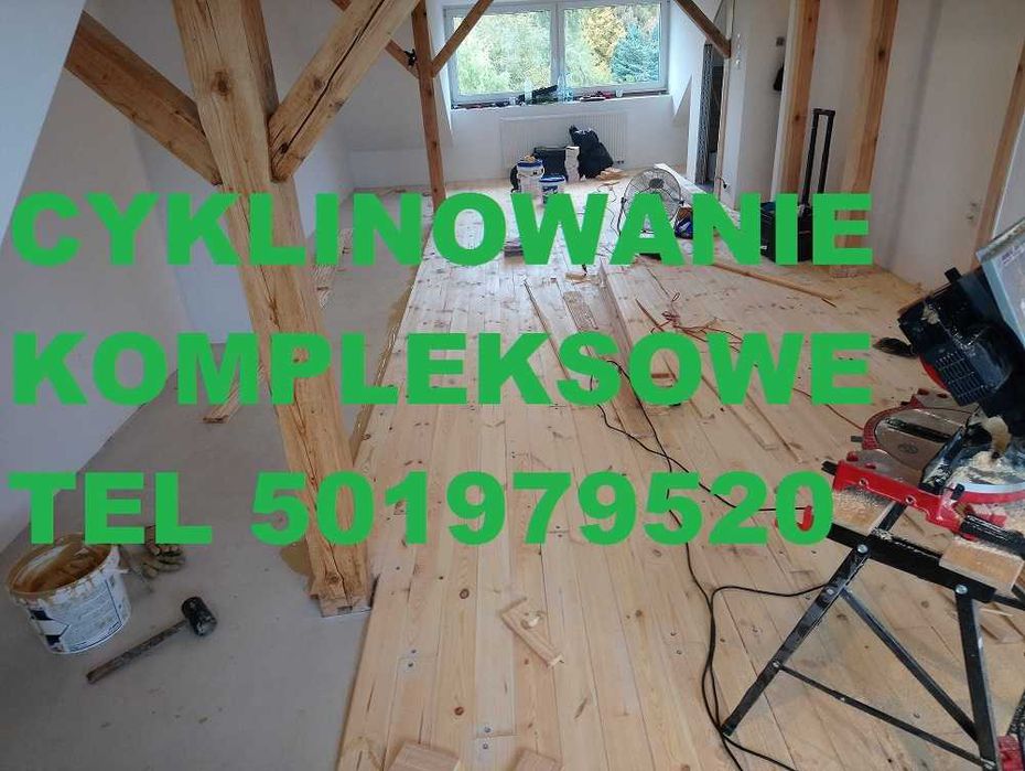 Cyklinowanie deski parkiety Bezpyłowe  Gwarancja VAT Całe Trójmiasto
