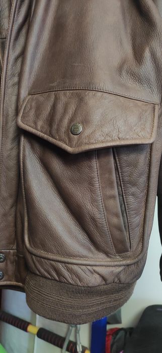 Пілот шкіряній , авиатор, пилот, бомбер, косуха, винтаж