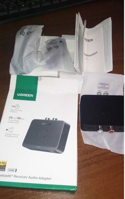LDAC AAC SBC UGREEN AUX Bluetooth-приймач  Hi-Fi  Bluetooth 6,0