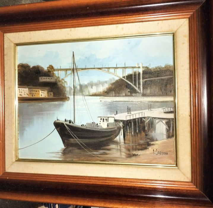 2 pinturas a óleo de Teixeira cardoso