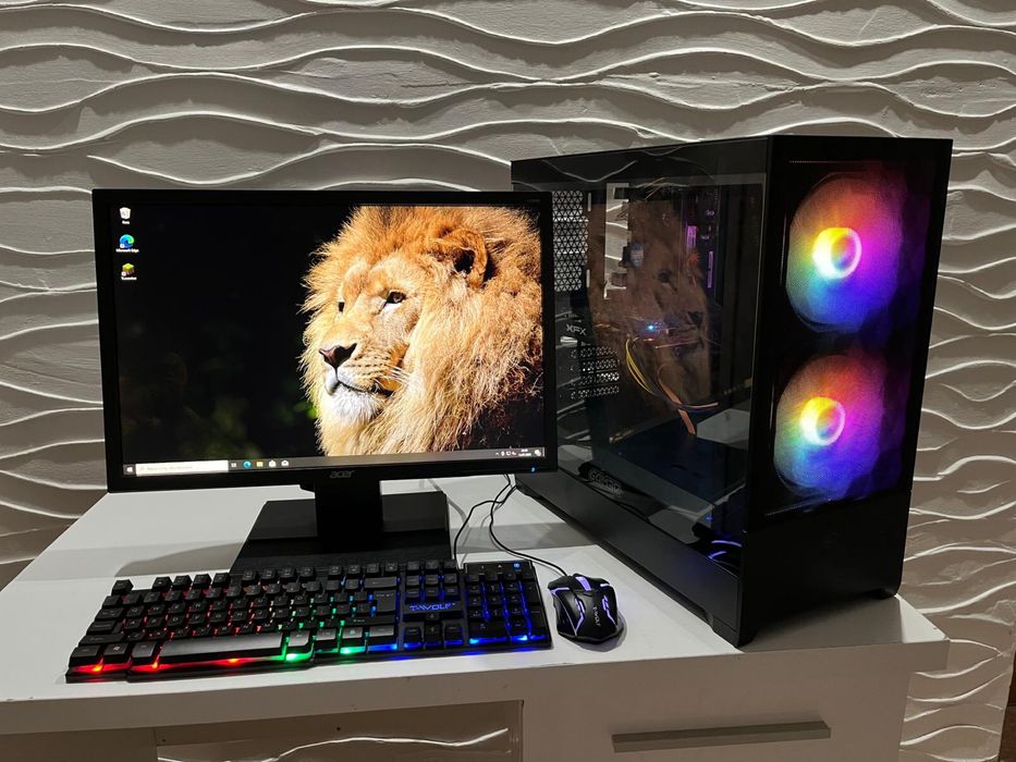 Komputer i5-7400 | RX 470 8GB |SSD|HDD|16 RAM|GAMINGOWY| Monitor