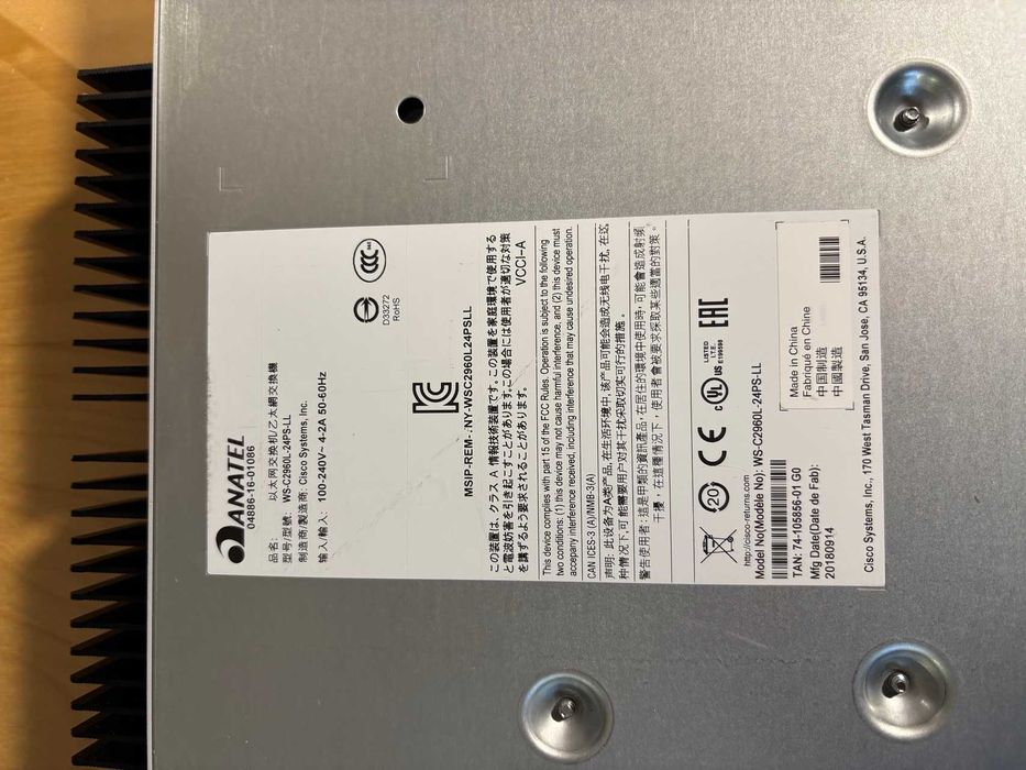 Cisco WS-C2960L-24PS-LL