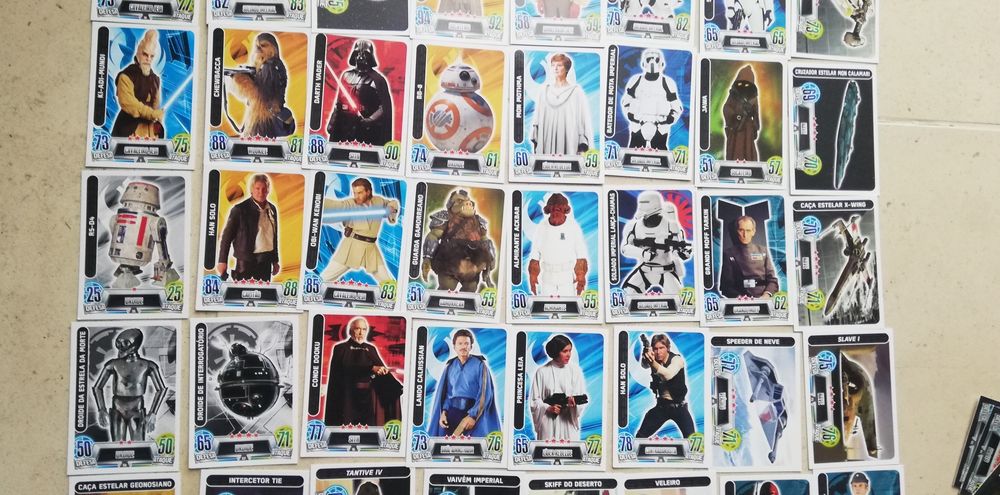 Conjunto de cartas "Star Wars"
