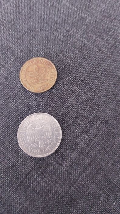Sprzedam 1 markę niemiecką 1976 r i 10 pfenig niemiecki