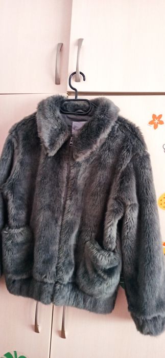 Next akrylowe futerko, kurtka dziewczęca