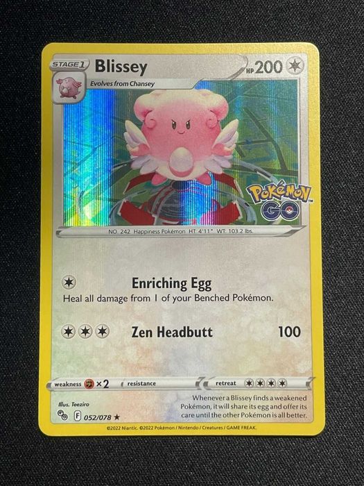 Pokémon GO Blissey Card 52/78