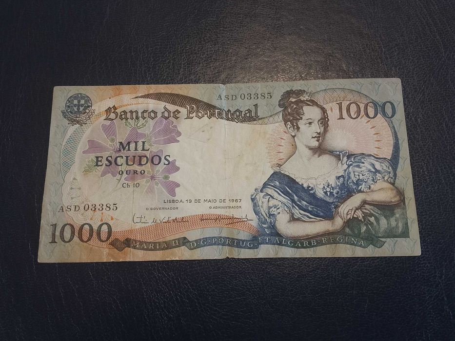 1000 Escudos 1967 Maria II ASD03385 Numero Baixo Ch10