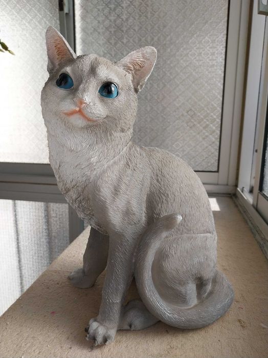 Estátua/estatueta gato amarelo