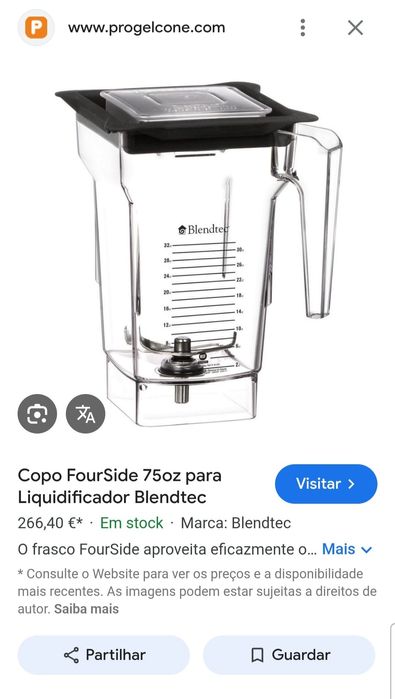 Copo para liquidificadora Blendtec