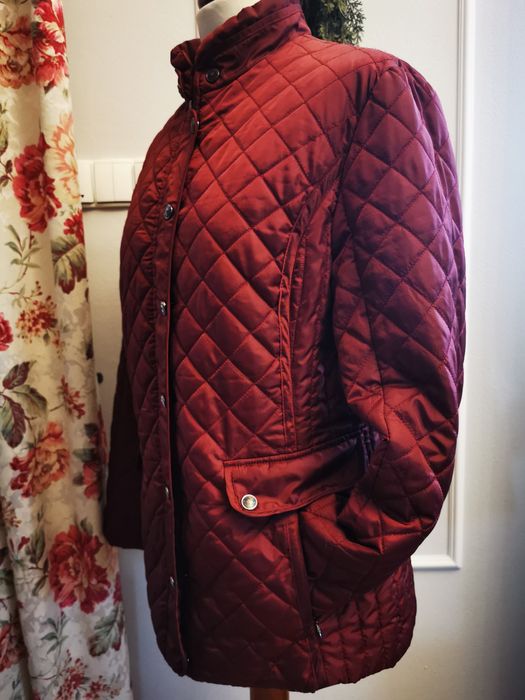 Kurtka pikowana, bordowa