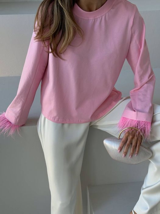 Лонгслів з пірʼям