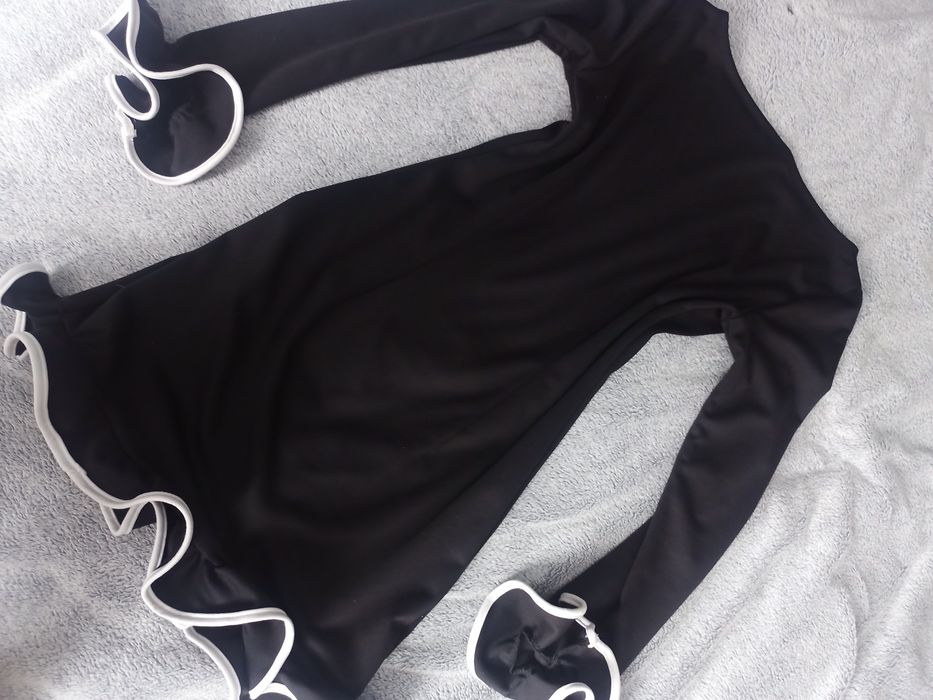 міні сукня з рюшами чорна