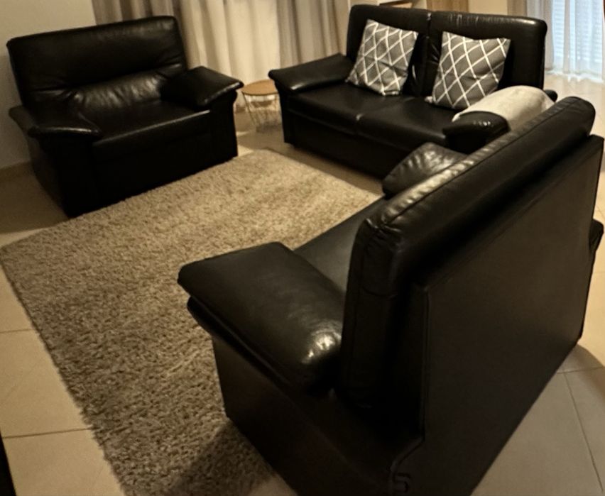 Conjunto 1 sofá e 2 poltronas