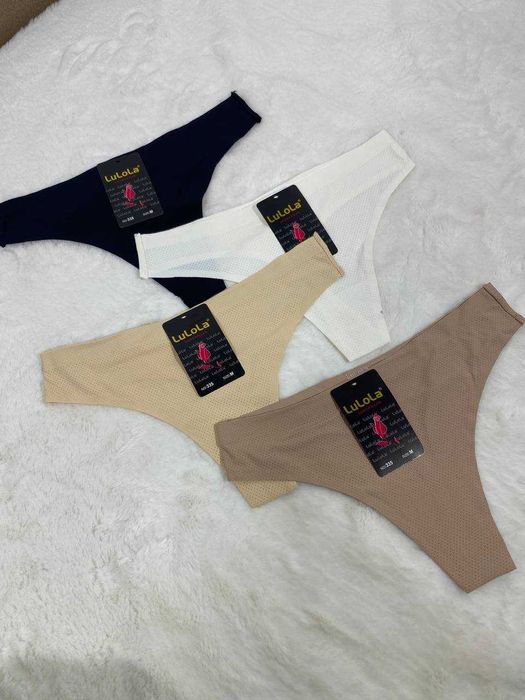Безшовні трусики з перфорацією Lulola дихаючі стрінги американки сліпи