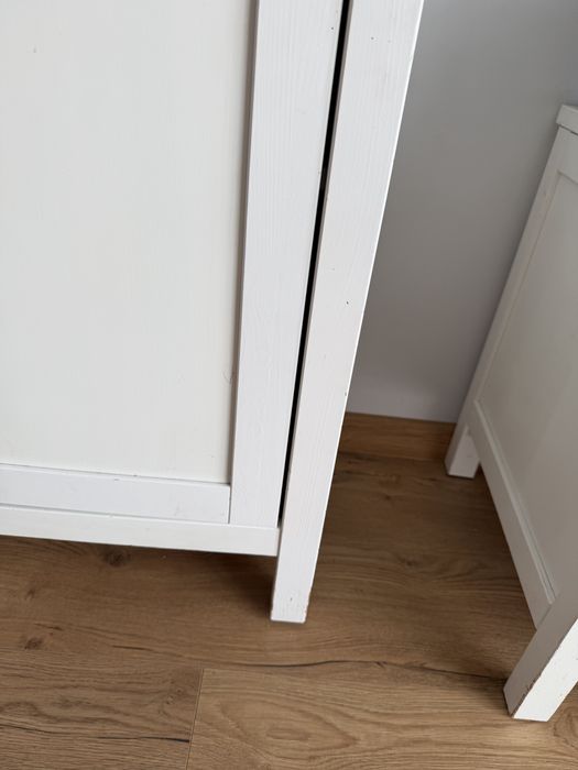Witryna szklana ikea hemnes biala bejca