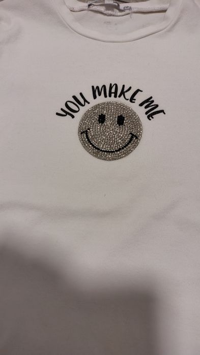 Zestaw ubranek dla dziewczynki 98 bluzki , bluza welurowa , sukienka