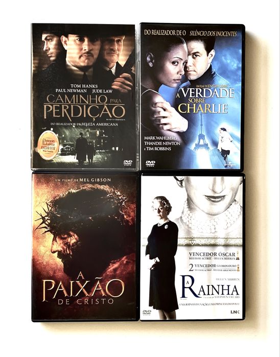 Conjunto 4 DVDs / Como novos