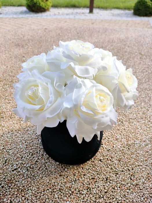 Flower box welurowym pudełku