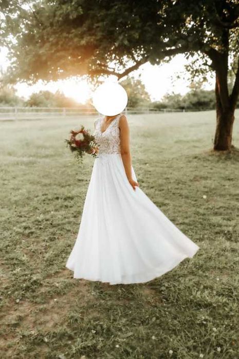 Suknia ślubna rozmiar 34/36 plus nowe bolerko