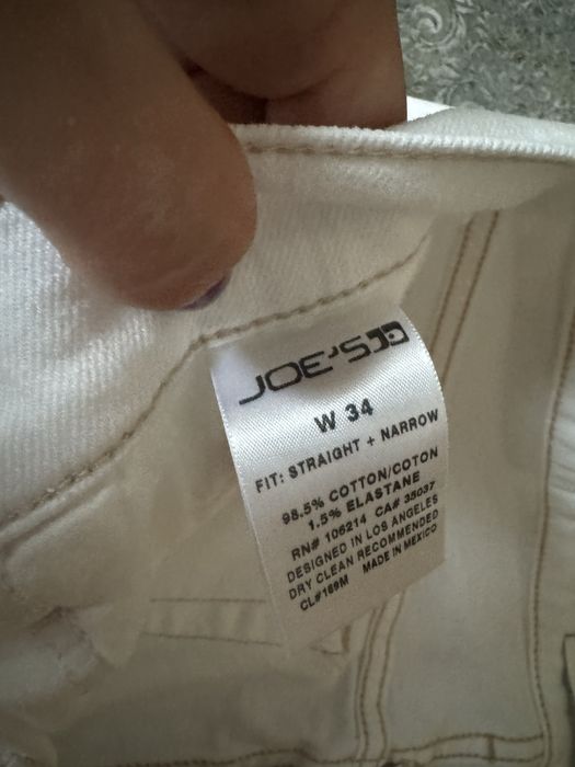 Spodnie męskie Joe’s Vintage White rozm.34