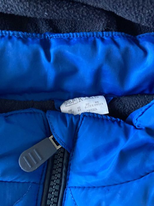 Kamizelka , bezrękawnik niebieski- 6/7 lat 122 cm dla chłopca