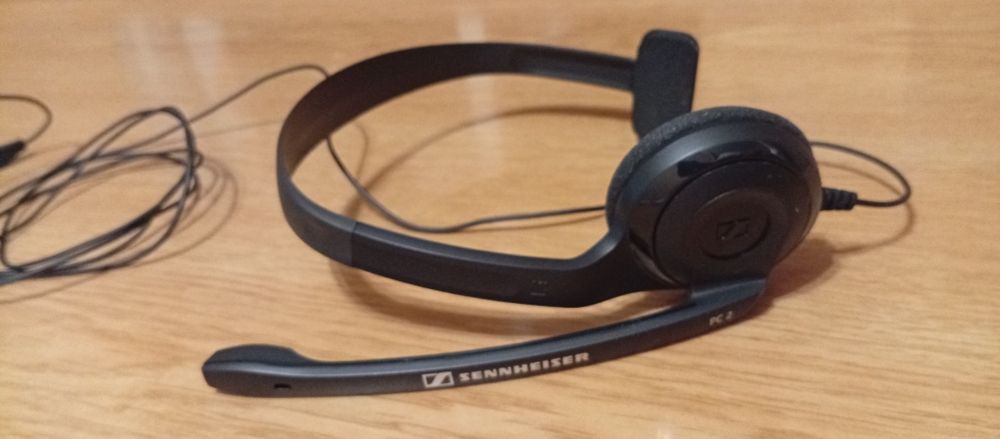 Sennheiser – słuchawka z mikrofonem | bardzo dobry stan czysty dźwięk