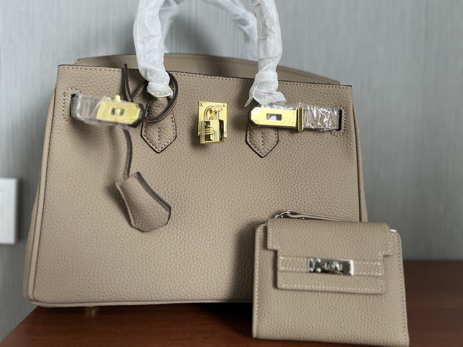 Сумка Hermes бежевий колір 30 сантиметрів