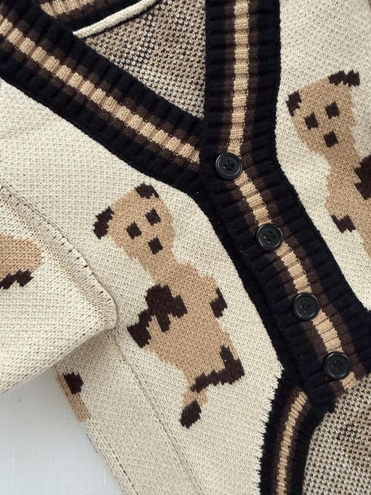 Светр коричневий беж у ведмедики для собак француз, коргі, кінг чарльз