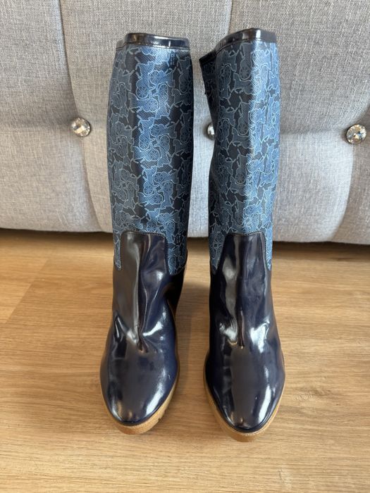 Celine Paris Monogram Navy boots 40 botki kozaki damskie jak nowe