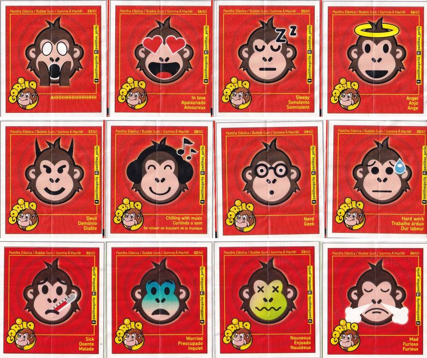 Gorila [Goriloji] - 60 papelinhos (Completa)