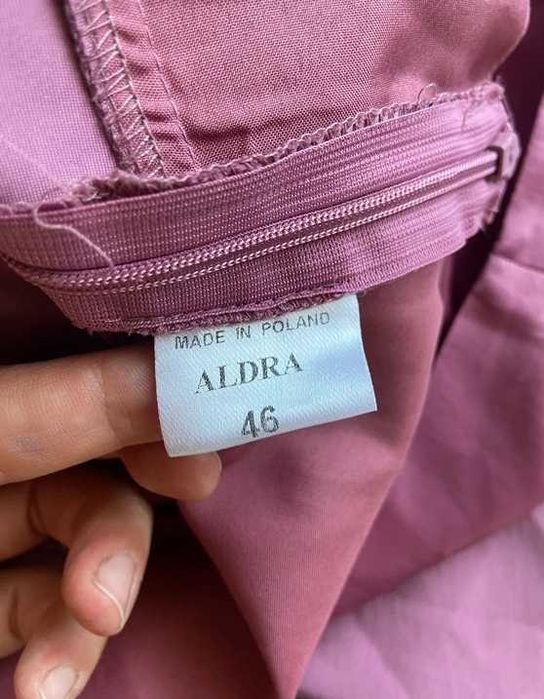 46 48 aldra sukienka roż pastele elegancka śliska +size plus size
