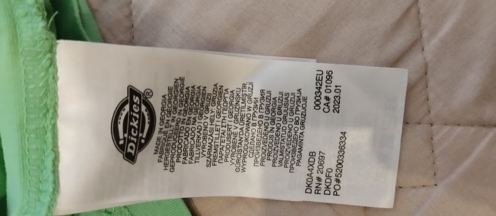 зеленоя футболка Dickies