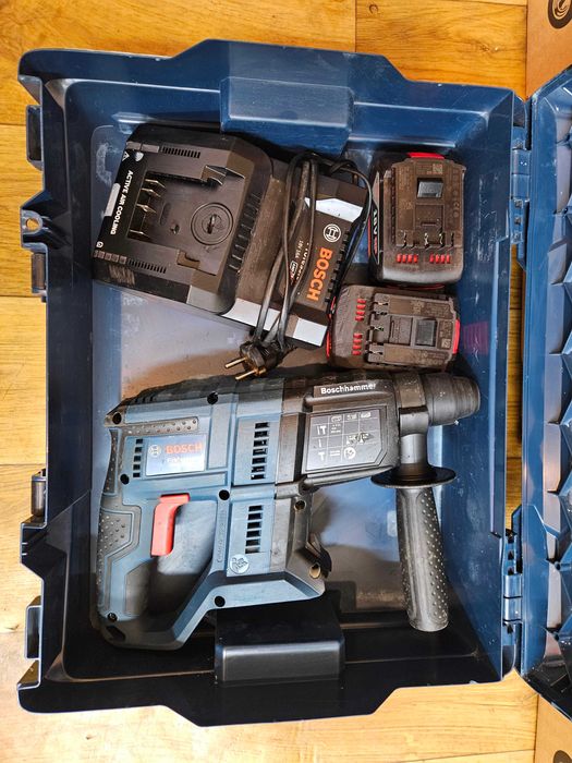 Młotowiertarka akumulatorowa BOSCH GBH18V-21 / 5.0+4.0Ah 2023 rok