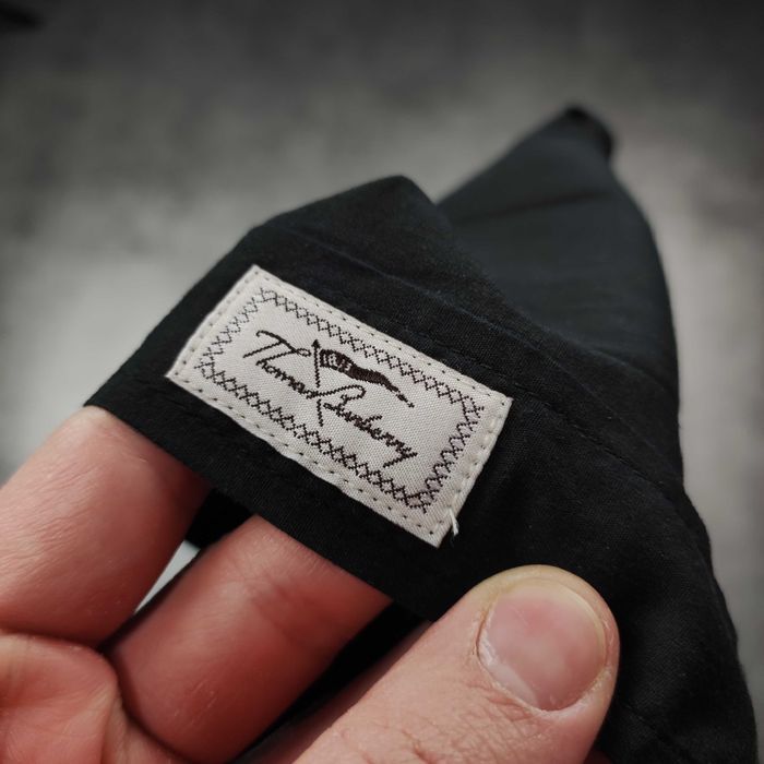 MĘSKA PREMIUM Czarna Klasyczna Koszula Logo Thomas Burberry Elegancka