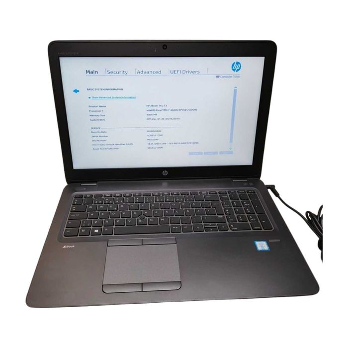 LAPTOP | HP ZBook 15u G3 | i7-6600U | 15,6 FHD | FirePro W4190M | BAZA