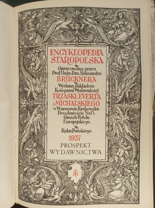 Encyklopedia staropolska Aleksander Brückner
