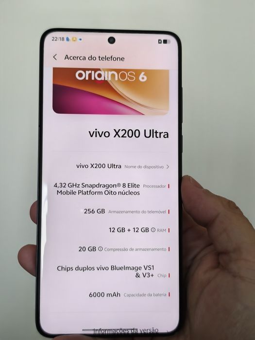 Vendo vivo x200 Ultra 256gb como novo na caixa