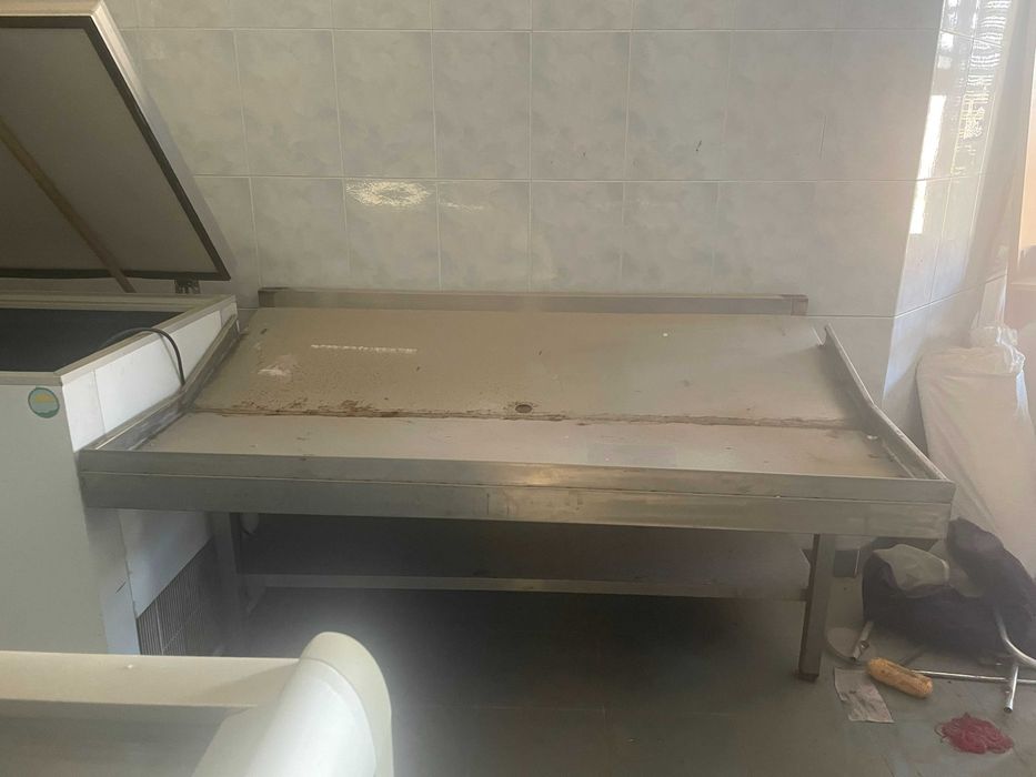 bancada em inox-comercio de peixe