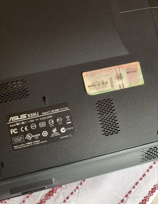 Ноутбук ASUS K50IJ SSD256gb діагональ екрану 15,6