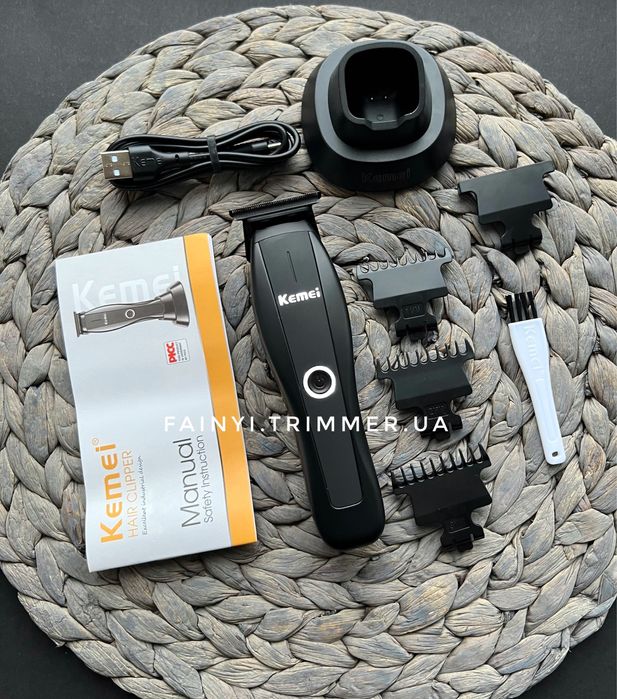 ‼️РОЗПРОДАЖ‼️Тример Kemei EasyCut для стрижки бороди голови окантовки