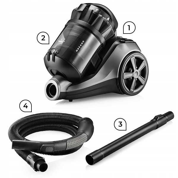 MEGA ZESTAW 15w1 Odkurzacz cyklonowy bezworkowy Turboszczotka FILTR