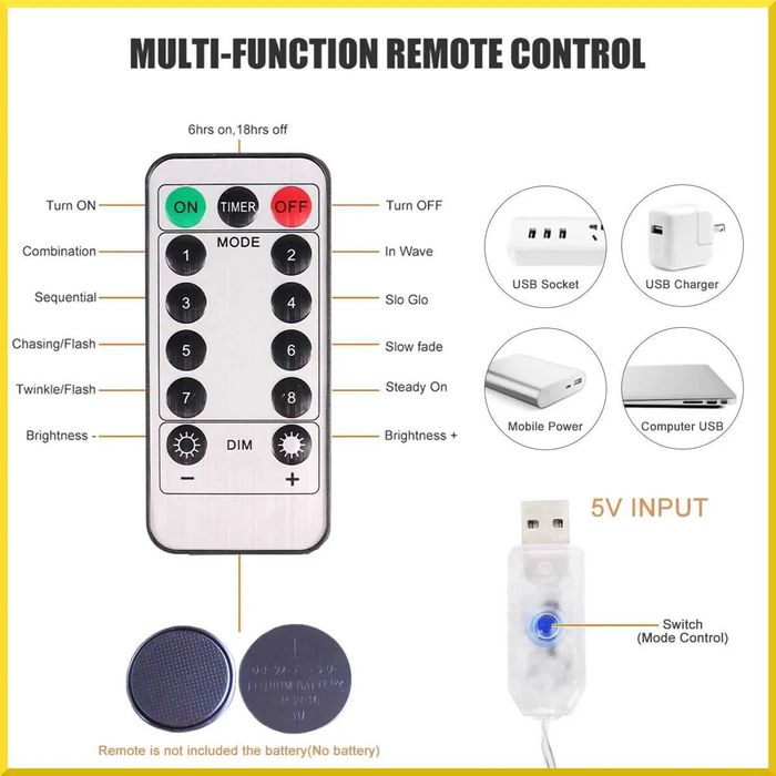 ZESTAW 2w1 LAMPKI LED Kurtyna Świetlna Girlanda ciepły biały GRATIS!