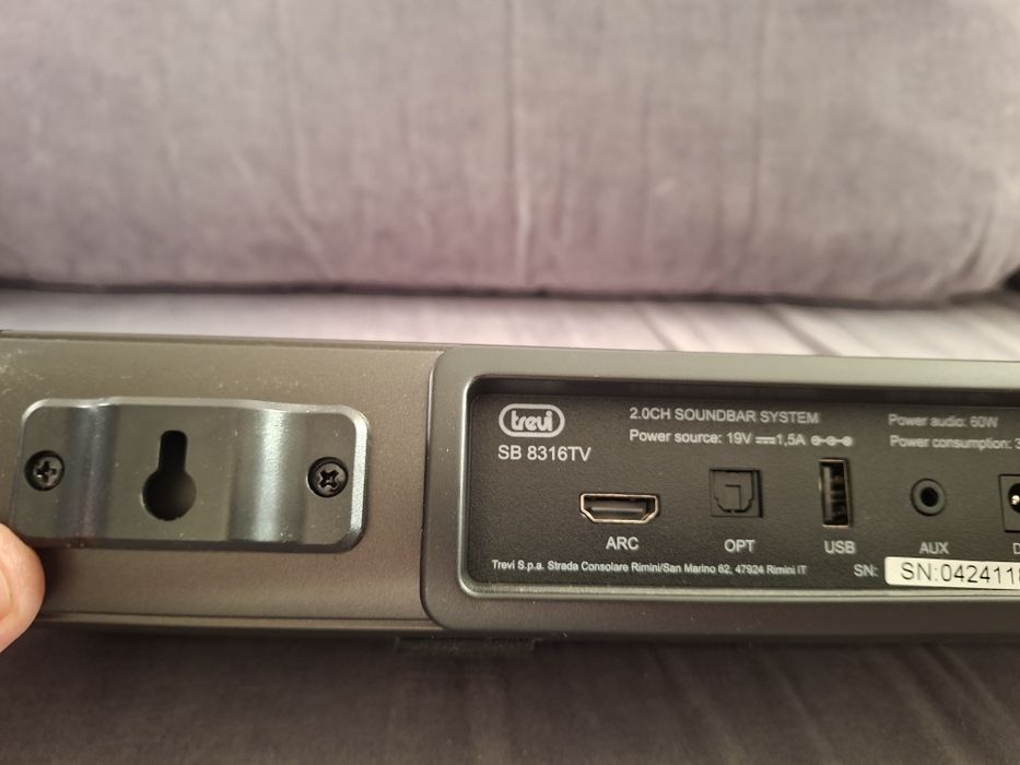Soundbar Trevi SB 8316TV 60 W Bluetooth HDMI ARC USB