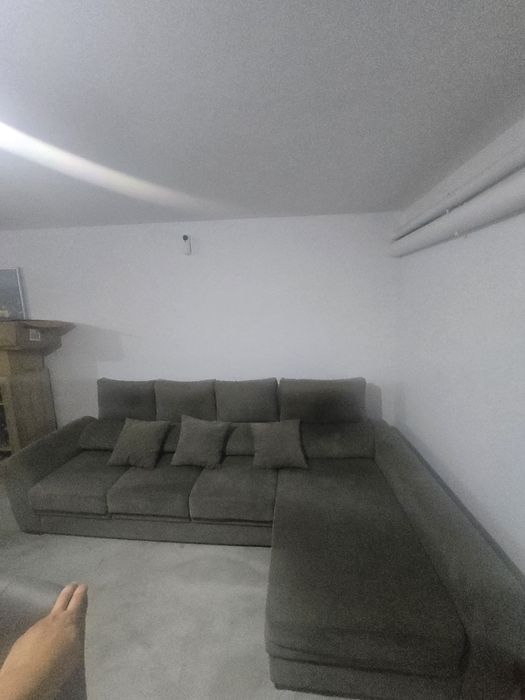 Sofá Chaise Longue (3 lugares + chaise) c/ 3 almofadas