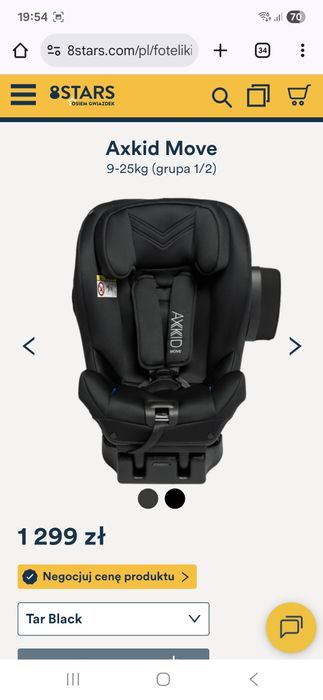 Fotelik axkid move 9-25kg